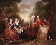 William Hogarth Dialogue oil painting reproduction